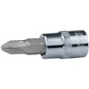 KSTOOLS Antgalis galvutė 1/4" CHROMEplus PH2, KS Tools