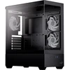 Aerocool P500D-G-BK-v1 ACCM-PN06033.11, kompiuterio korpusas, juodas, Midi-Tower, 45 l, grūdintas stiklas, plienas 0,5 mm, ATX