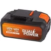 POWERPLUS 2x20v 2,5Ah baterija, skirta 40V arba 5Ah įrankiui su 20V Dual Power Powdp9037 įrankiu – suderinama su 40V ir 20V įrankiais