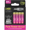 Akku AAA ANSMANN PurePower 1400 4er Li-Ion/1,5V/1400mAh/4er Pack (1311-0034)
