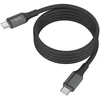Ansmann kabelis 1700-0204, USB-C į USB-C, 1.2m, 60W, magnetinis, silikoninis, juodas