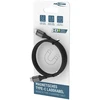 Ansmann kabelis 1700-0204, USB-C į USB-C, 1.2m, 60W, magnetinis, silikoninis, juodas