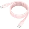 Ansmann kabelis 1700-0205, USB-C į USB-C, 1.2m, 60W, magnetinis, silikoninis, rožinis