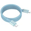 Ansmann kabelis USB-C į USB-C 1700-0202, 1.2m, 60W, magnetinis, silikoninis, mėlynas