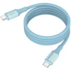 Ansmann kabelis USB-C į USB-C 1700-0202, 1.2m, 60W, magnetinis, silikoninis, mėlynas