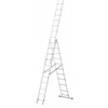 AW-Tools AWTOOLS Aliuminio kopėčios 3x12 laiptelių, 150 kg, pritaikomos prie laiptų