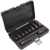 AW-Tools AWTOOLS SMŪGINIŲ GALVUČIŲ RINKINYS 1/2″ 10 vnt. 10-24mm ILGOS Juodas LINE