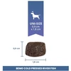 BEMO Cold Pressed Mono upės žuvis - sausa šunų maista - 1kg