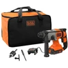 Black & Decker Juodas & Decker Perforatorius Juodas & Decker BCD900D1S-QW; 1,2 J; SDS-plus; 18 V; 1x2,0 Ah akum.+ pakrovėjas