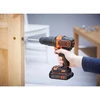 Black & Decker Juodas & Decker Akumuliatorinis smūginis gręžtuvas-suktuvas BCKSB04, 18 voltų (oranžinė/juoda, 2 x ličio jonų akumuliatoriai po 1,5 Ah, laikymo dėžė, 78 dalių priedų rinkinys)