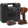Black & Decker Juodas & Decker Gręžimo mašina Juodas & Decker 18 V 2 x 2 Ah baterija