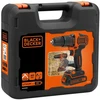 Black & Decker Juodas & Decker Gręžimo mašina Juodas & Decker 18 V 2 x 2 Ah baterija