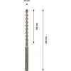 Grąžtas Bosch 2 608 586 749 - Drill,Rotary hammer - Spiral cutting drill bit - 1.5 cm - 34 cm - 20 cm - Concrete,Limestone,Masonry