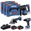 Įrankių komplektas Bosch 0615A5009G; 18 V; 2x5,0 Ah akum.