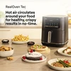 Gruzdintuvė Braun karšto oro fritezė HF 5054I 0X12500023, 2000W, 6L, 1.4kg, 80-220°C, 15 programų, skaitmeninis laikmatis, jutiklinis ekranas