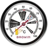 Browin 101600 alaus gaminimo termometras, 0-100°C, 31,5cm, analoginis, adatinis zondas, baltas