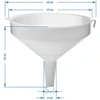Browin 350031 plastmasinis piltuvas, 30 cm, 6 L, PP, tinka plauti indaplovėje