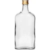Browin 631414, 6x500ml, stiklinė plokščia butelis su užsukamu dangteliu, dangtelio spalva atsitiktinė