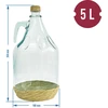 Browin Dama 640135, 5L pintas stiklo demidžonas su dangteliu