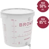 Browin Fermentacijos kibiras 30 L su spausdinta skalė ir čiaupu 340434, 30.0 L, polipropilenas be BPA, su čiaupu, infliacija