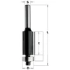 Kopijuojanti freza CMT Contractor K906-127; S=8mm, D=12,7 mm