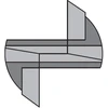 Tiesi pirštinė freza CMT; S=8 mm; D=12 mm