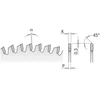 Pjovimo diskas aliuminiui CMT 296; 210x2,8x30; Z64; -6°