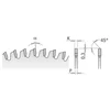 Diskas pjovimo 300x2,8x30 Z96 HM, CMT