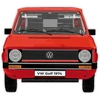 COBI 24359 Volkswagen Golf 1974–1983 raudona