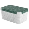 Curver Dėžutė su dangteliu Deco Stockholm S 29.5x19.5x13.5cm Žali lapai