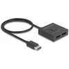 Delock DeLOCK DisplayPort jungiklis 2 > 1 dvikryptis 8K (juodas, 50 cm)