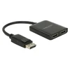 Delock DeLOCK DisplayPort 1.4> 2x HDMI MST skirstytuvai, skirstytuvai ir jungikliai