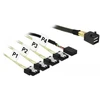 Delock SFF 8643 - SATA x4, 1m, Juodas (85732)