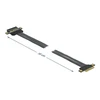 Delock PCIe x4, 0.3m, Juodas (85768)