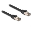 Delock RJ-45 Netzwerkkabel Cat.6a U/FTP ultra flexibel (juodas, 10 Meter, innerer Edelstahlmantel)