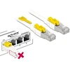 Delock Patchkabel SSTP CAT 6A Secure baltas 5,0m