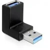 Delock USB-A - USB-A adapteris, juodas (65339)