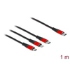 „Delock“ USB įkrovimo laidas „3 in 1 Type-C™“ su „Lightning™“ / „Micro USB“ / „Type-C™“ 1 m