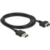 USB kabelis Delock USB-A - USB-A 2 m Juodas (83665)