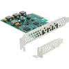 Delock USB valdiklis 90935, PCIe x4 3.0, 4x USB-C 10 Gbit/s, žemo profilio, Asmedia ASM3142, VIA VL820