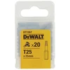Sukimo antgalis DeWalt; T25; 20 vnt.