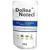 DOLINA NOTECI Premium - šlapias šunų ėdalas, gausus menkių ir brokolių - 150 g