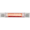 Elektrinis infraraudonųjų spindulių terasos šildytuvas su Bluetooth kolonėlėmis ir LED apšvietimu 2000W IP65 Heat and Beat Baltas Eurom