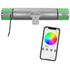 Elektrinis infraraudonųjų spindulių terasos šildytuvas su Bluetooth kolonėlėmis ir LED apšvietimu 2000W IP65 Heat and Beat Pilkas Eurom