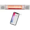 Elektrinis infraraudonųjų spindulių terasos šildytuvas su Bluetooth kolonėlėmis ir LED apšvietimu 2000W IP65 Heat and Beat Baltas Eurom