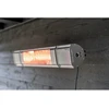 Elektrinis infraraudonųjų spindulių terasos šildytuvas su Bluetooth kolonėlėmis ir LED apšvietimu 2000W IP65 Heat and Beat Pilkas Eurom
