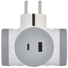 Emos Adapteris P0077PD, 2×2P+PE, 2×USB-A(QC20W), 1×USB-C(PD20W), 3680W, IP20, vaiko apsauga