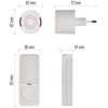 Emos Bevielis durų skambutis P5734, P5734, 150 m, 10 melodijų, 85 dB, IP56, 230 V AC, automatinis poravimas