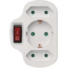 Emos Daugiafunkcinė kištukinė su jungikliu P00282, 1x2P+PE+2x2P, 3 680 W, IP20, vaikų apsauga