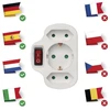 Emos Daugiafunkcinė kištukinė su jungikliu P00282, 1x2P+PE+2x2P, 3 680 W, IP20, vaikų apsauga
